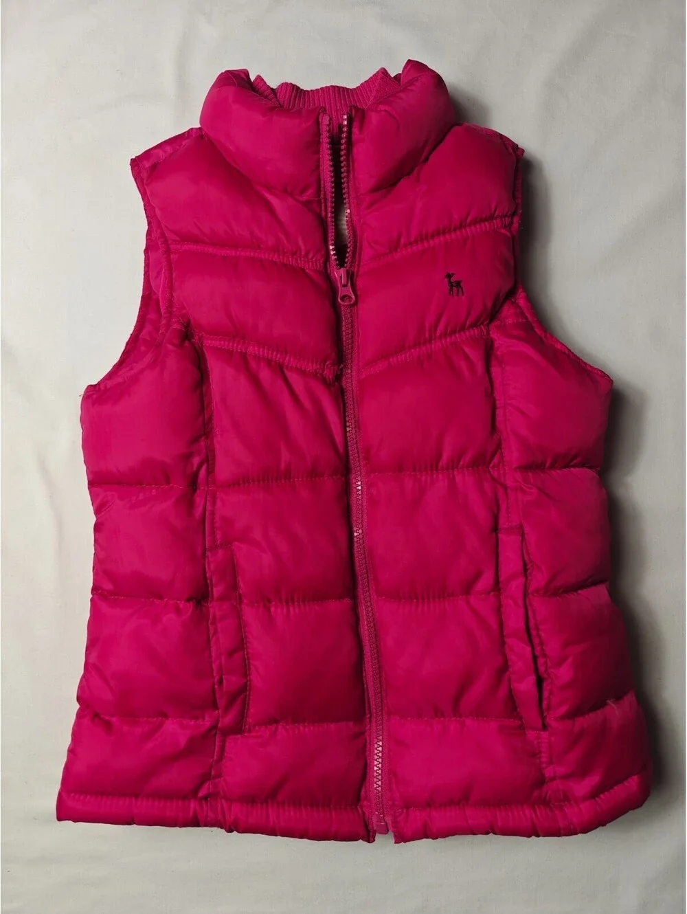 Old Navy Pockets Full Zip Fleece Lining Girls Puffer Vest Jacket Size L